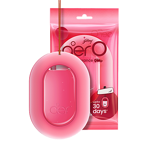 Godrej Aer O Rose Blossom Car Fragrance, 7.5 g  Hanging Car Air Freshener, Upto 30 Days