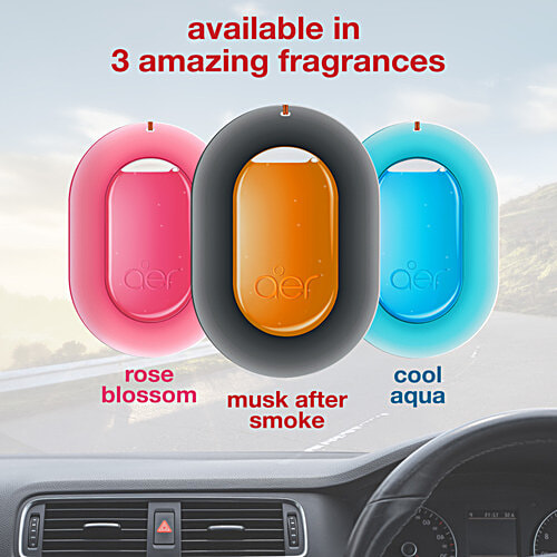 Godrej Aer O Rose Blossom Car Fragrance, 7.5 g  Hanging Car Air Freshener, Upto 30 Days
