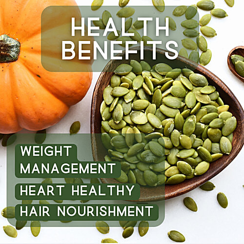 Yellow Bytes Pumpkin Seeds - Premium Raw, 200 g  Natural, Rich In Antioxidants & Fibre, Protein, Magnesium