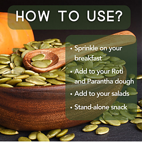 Yellow Bytes Pumpkin Seeds - Premium Raw, 200 g  Natural, Rich In Antioxidants & Fibre, Protein, Magnesium