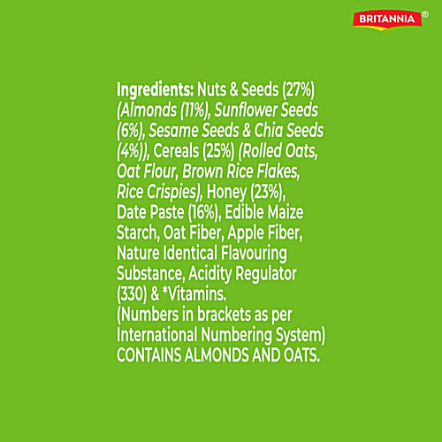 Britannia Be You Nuts & Seeds Nutrition Bar, 35 g  