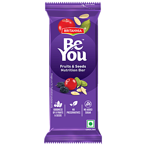 Britannia Be You Fruits & Seeds Nutrition Bar, 35 g  