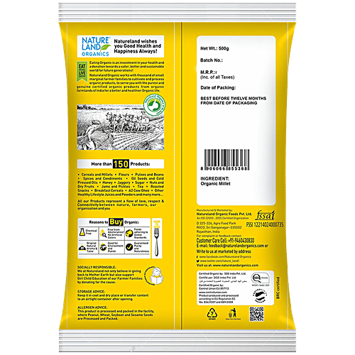 Natureland Organics Proso Millet, 500 g  