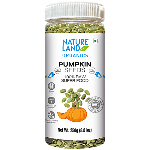 Buy Natureland Organics Pumpkin Seeds Raw Online at Best Price of Rs