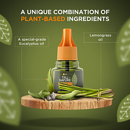 Tru Nature Anti-Mosquito Liquid Vaporiser - Machine & Refill, 80 g (Pack of 2) Non Toxic