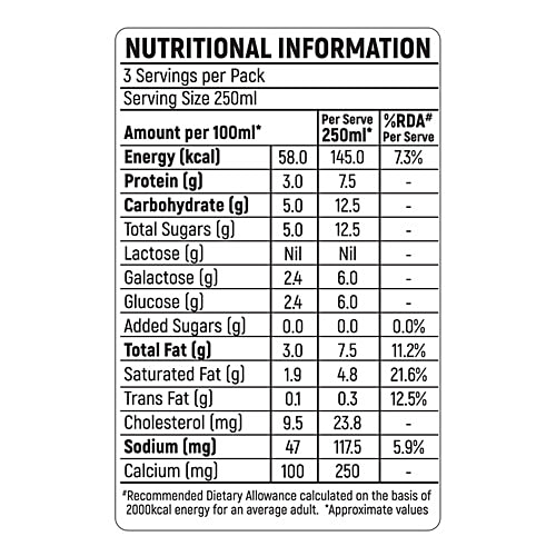 Milky Mist Lactose Free Toned Milk - UHT Sterilized, 750 ml  Easy To Digest