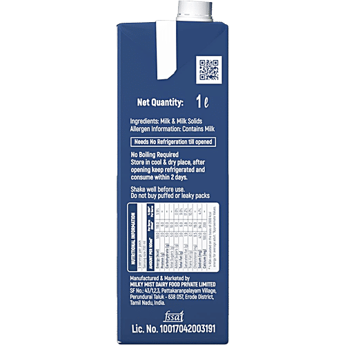 Milky Mist Toned Milk, 1 L  