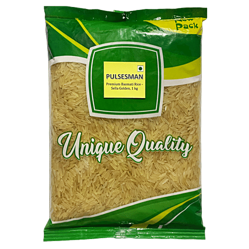 Pulsesman  Premium Basmati Rice - Sella Golden, 1 kg  