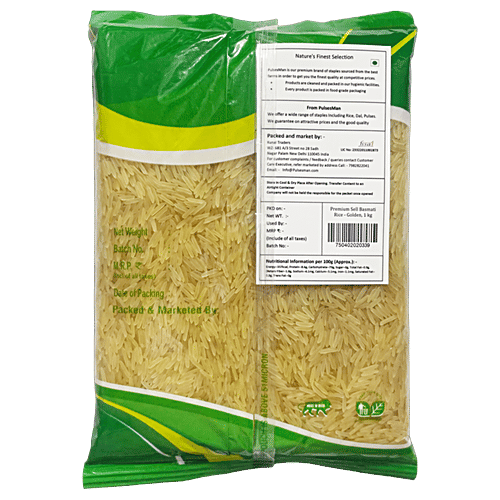 Pulsesman  Premium Basmati Rice - Sella Golden, 1 kg  