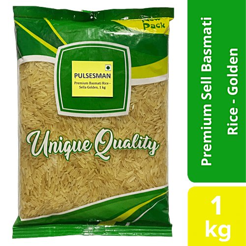 Pulsesman  Premium Basmati Rice - Sella Golden, 1 kg  