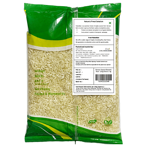 Pulsesman Biryani Special Basmati Rice - Long Grains, 1 kg