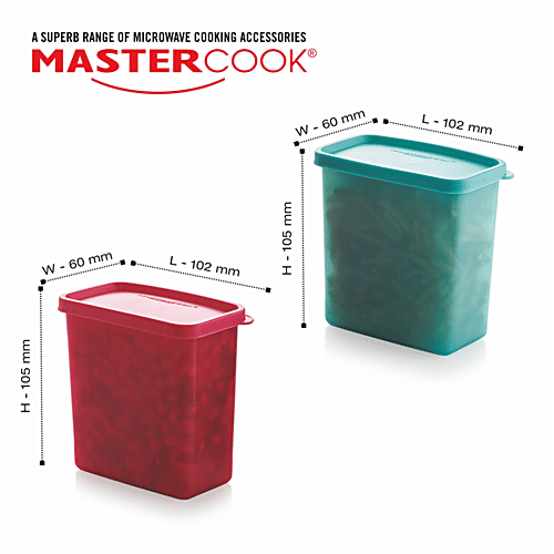 Mastercook PP-202 Container Set - Multicolour, 500 ml (Set of 2)
