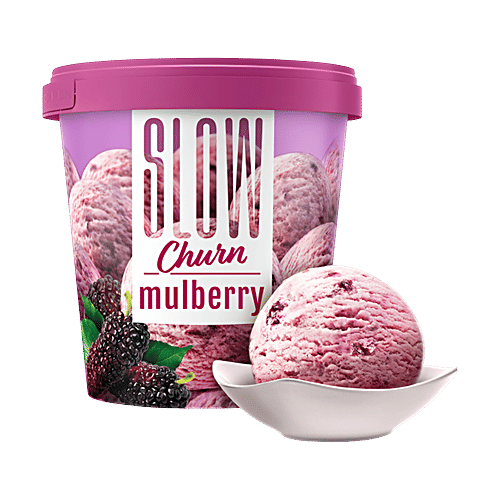 Kwality Wall's Slow Churn Mulberry Ice Cream, 500 ml  