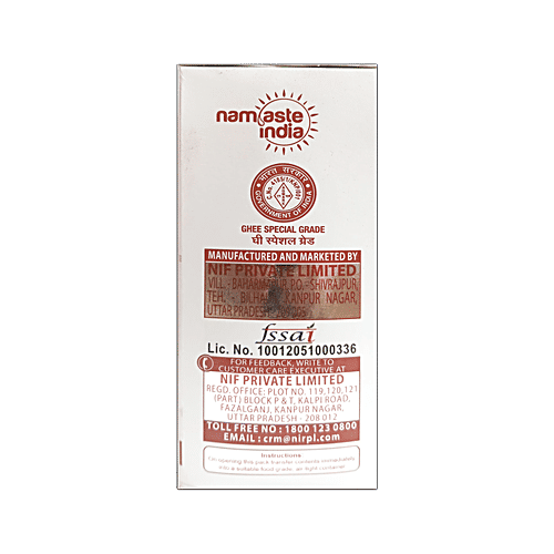 Namaste India Desi Ghee, 425 ml Tetra Pak 