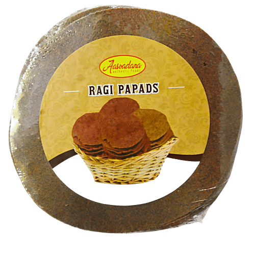 Aasvadana Finger Millet Papads, 200 g  