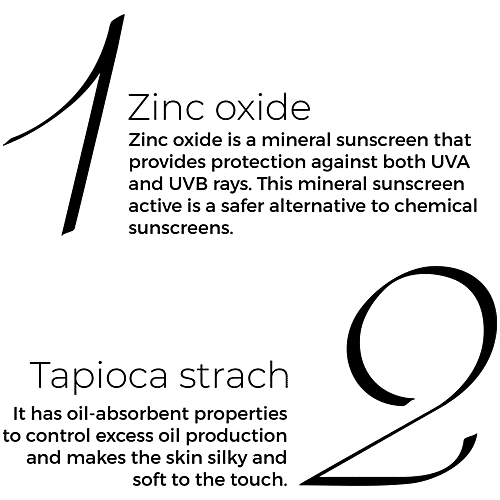 Brillare Zinc Powder Sunscreen - SPF 50, For Oil Free Sun Protection, 4 g  