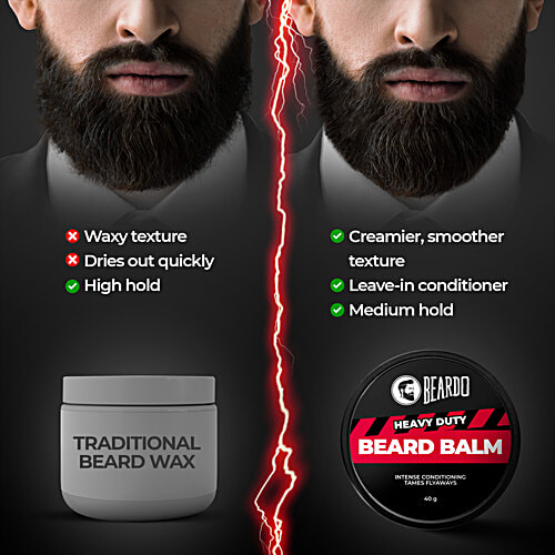 Beardo Heavy Duty Beard Balm - For Intense Conditioning, 40 g