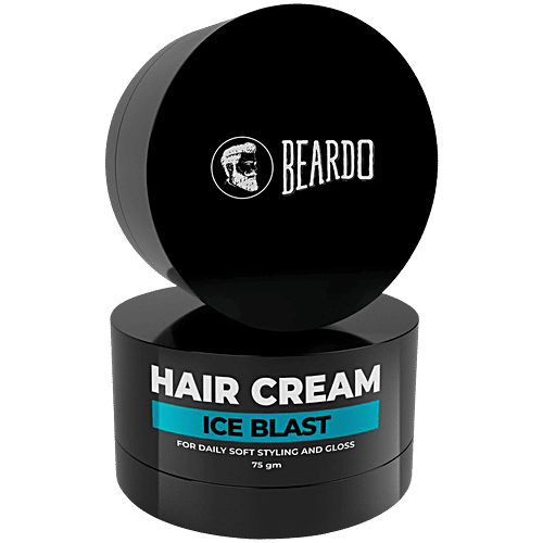 Beardo Ice Blast Hair Cream - For Daily Styling, 75 g  