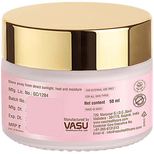 R&G Rose and Gold Face Cream - With SPF15, Skin Brightening, Glycolic Acid, Vitamin E, Niacinamide, 50 ml
