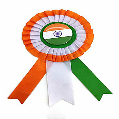 Buy CS Tricolour Indian Flag Cloth Badge For Independence Day Online