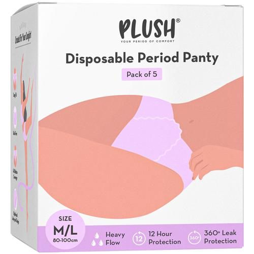 Buy Plush Disposable Period Panty - M/L Size Online at Best Price