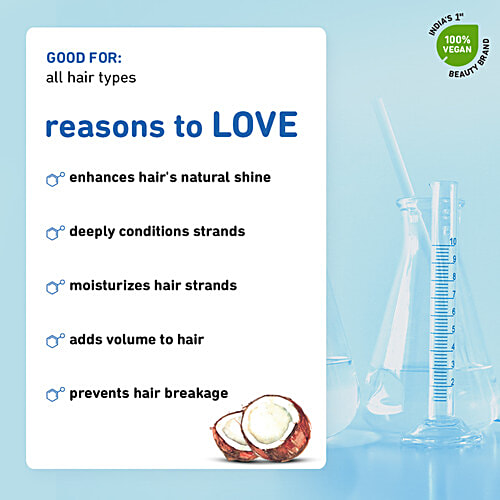 Plum Coconut Milk & Peptides Strength & Shine Hair Mask - Prevents Hair Breakage, 200 g