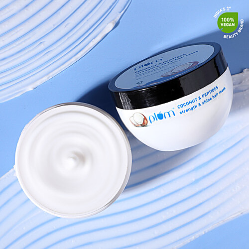 Plum Coconut Milk & Peptides Strength & Shine Hair Mask - Prevents Hair Breakage, 200 g