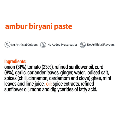 Cookd Ambur Biryani Masala Paste, 255 g  
