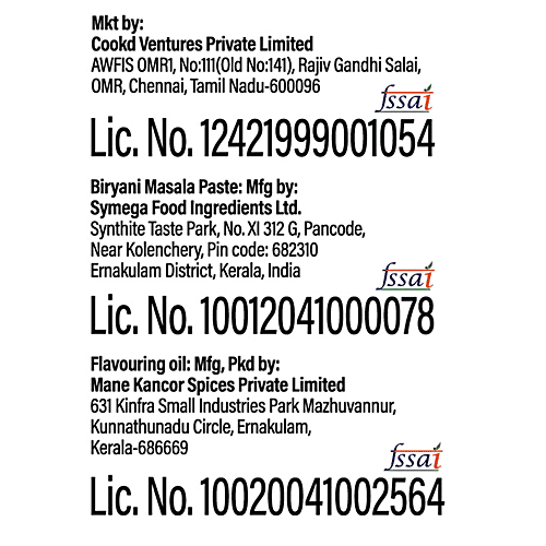 Cookd Ambur Biryani Masala Paste, 255 g  