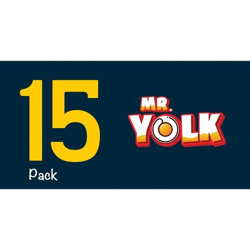 Mr Yolk Nourish Plus White Eggs, 15 pcs Tray 