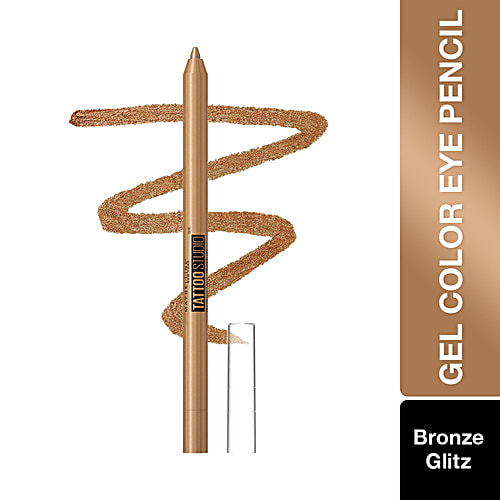 Maybelline New York Tattoo Studio Gel Color Eye Pencil, 1.2 g Bronze Glitz 