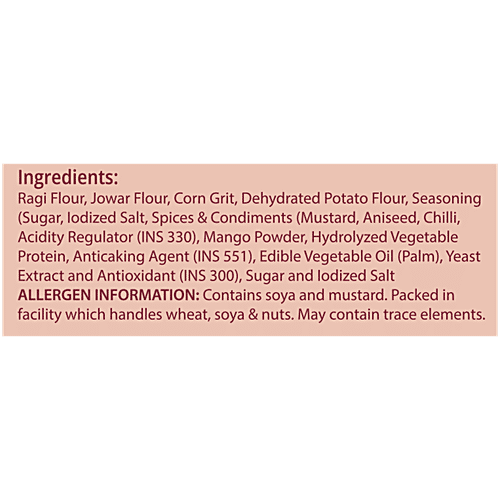 Desi Nutri Ragi Sticks - Achari Masti, 120 g Baked Not Fried, Source Of Iron, High In Protein