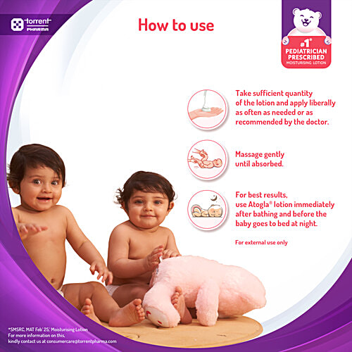 Atogla Baby Moisturizing Lotion - Ceramides, Oat Lipids, 200 ml