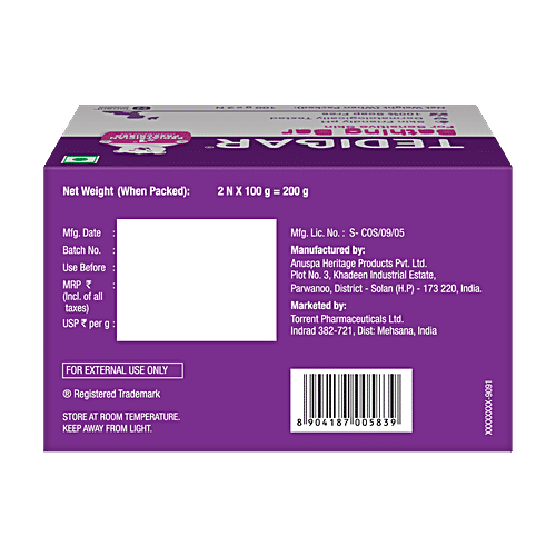 Tedibar Bathing Bar, 100 g (Pack of 2)