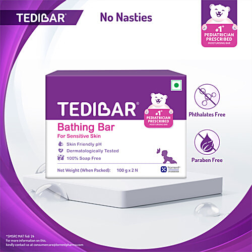 Tedibar Bathing Bar, 100 g (Pack of 2)