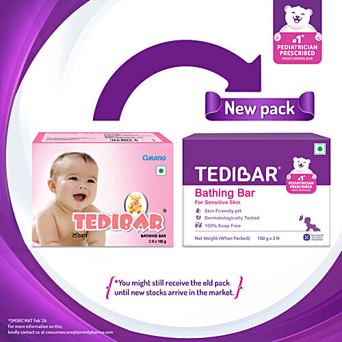 Tedibar Bathing Bar, 100 g (Pack of 2)
