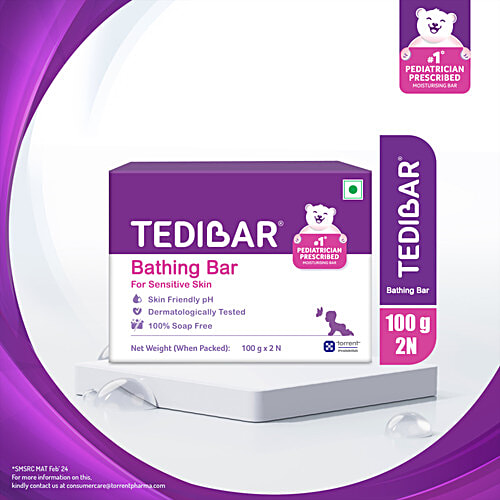 Tedibar Bathing Bar, 100 g (Pack of 2)