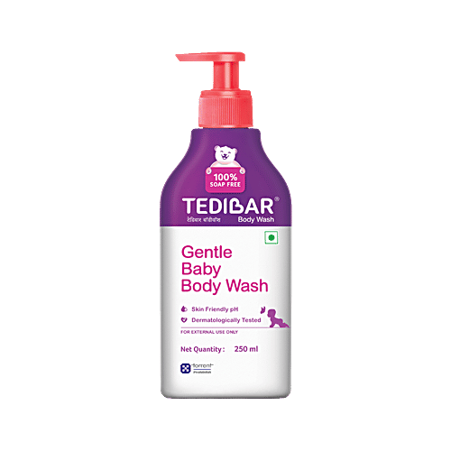 Tedibar Gentle Baby Body Wash, 250 ml  Skin Friendly pH, 100% Soap & Alkali Free