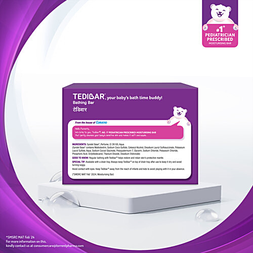 Tedibar Bathing Bar, 75 g (Pack of 3) 