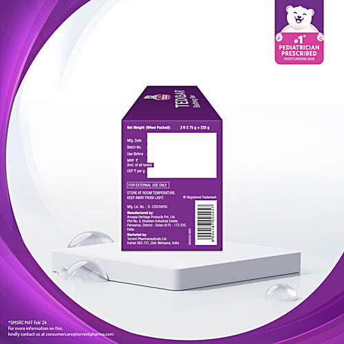 Tedibar Bathing Bar, 75 g (Pack of 3) 