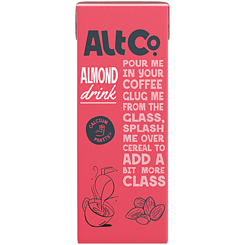 Alt Co Plant Based Almond Drink, 180 ml  Unsweetened, Non-Dairy, Lactose Free