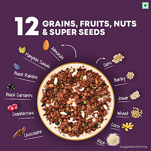 Kellogg's Chocolate Muesli 12 In 1 Power Breakfast Cereal, 60 g  