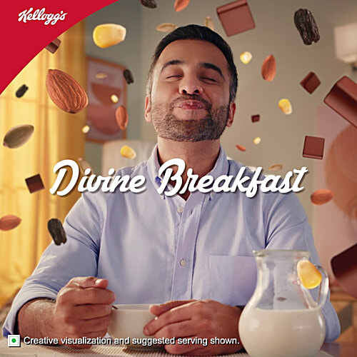 Kellogg's Chocolate Muesli 12 In 1 Power Breakfast Cereal, 60 g  