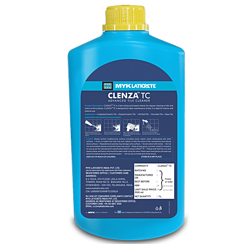 Myk Laticrete Clenza TC Advanced Tile Cleaner, 1 L  Active Cleaning Technology, Cleans Tough Stains & Dirt, Quick Action, Easy To Use