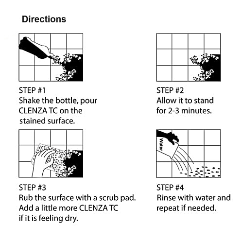 Myk Laticrete Clenza TC Advanced Tile Cleaner, 1 L  Active Cleaning Technology, Cleans Tough Stains & Dirt, Quick Action, Easy To Use