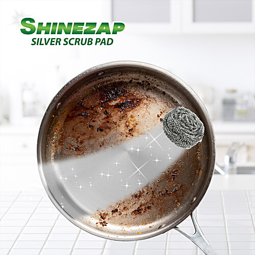 Shinezap Jumbo Stainless-Steel Scrubber, 1 pc