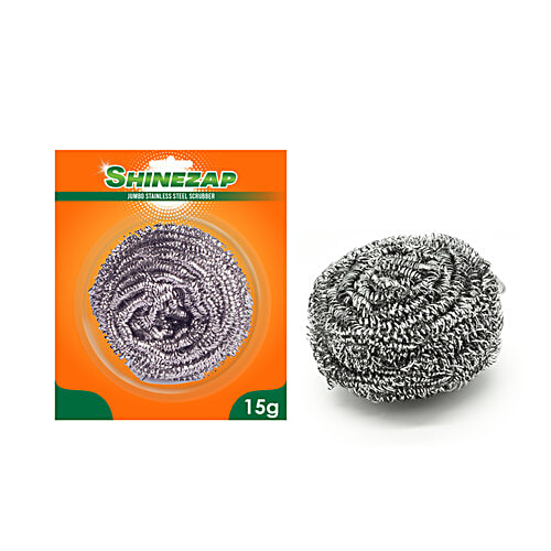 Shinezap Jumbo Stainless-Steel Scrubber, 1 pc
