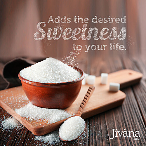 Jivana Classic Sugar - Premium Quality, Sulphurless, Pure & Hygeinic, 1 kg  Refined Sugar, Sulphur less Process, Premium Quality