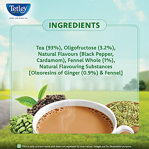Tetley Digest Chai Flavoured Black Tea - With Prebiotic Fibre, 200 g  