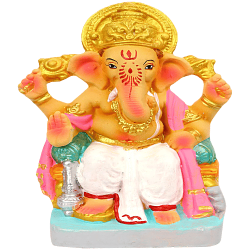 Buy CS Ganapathi Ganesha Idol Murti 21.8 cm x 15.7 cm Online at Best